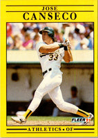 1991 Fleer Jose Canseco #5