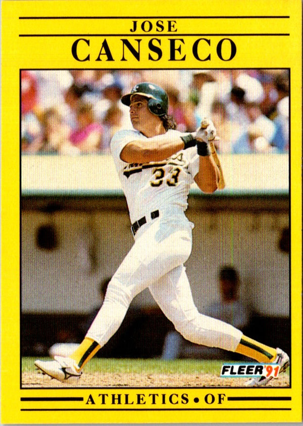 1991 Fleer Jose Canseco #5