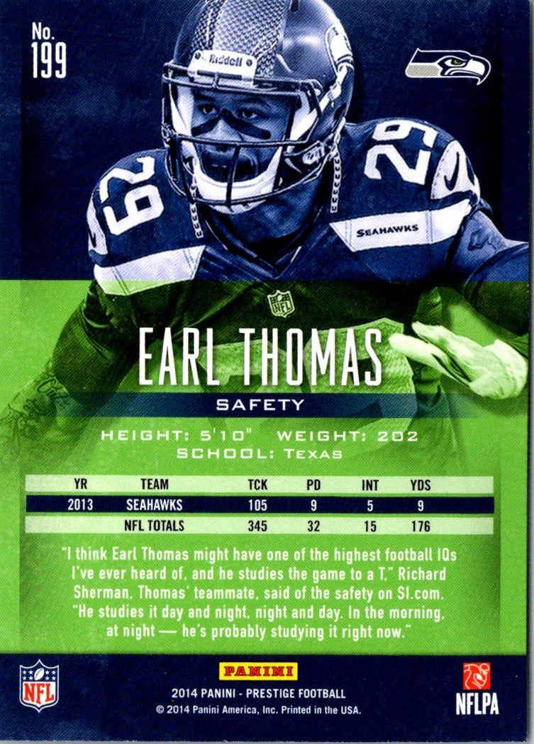 2014 Panini Prestige Earl Thomas