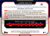 2015 Bowman Draft Picks & Prospects Chrome Lucas Giolito #39