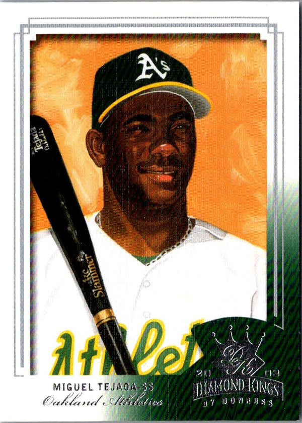 2003 Donruss Diamond Kings Miguel Tejada #51