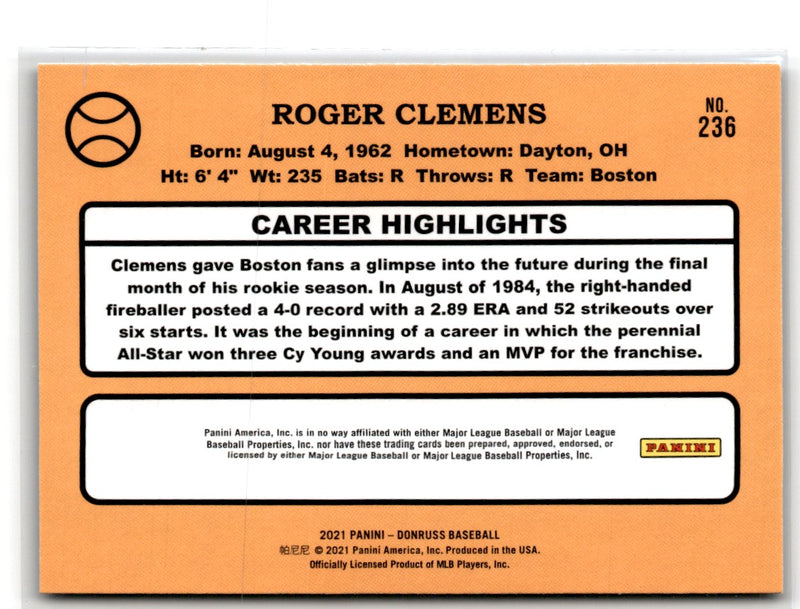 2021 Topps On-Demand Dynamic Duals Roger Clemens / Pedro Martinez