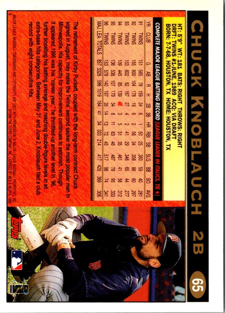 1997 Topps Chuck Knoblauch