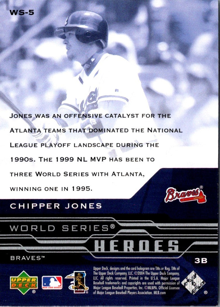 2005 Upper Deck World Series Heroes Chipper Jones