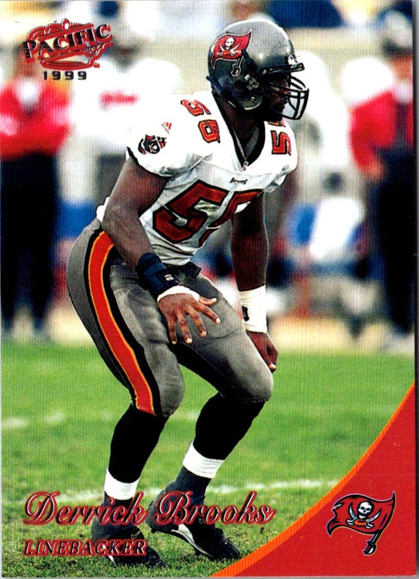 1999 Pacific Red Derrick Brooks #380