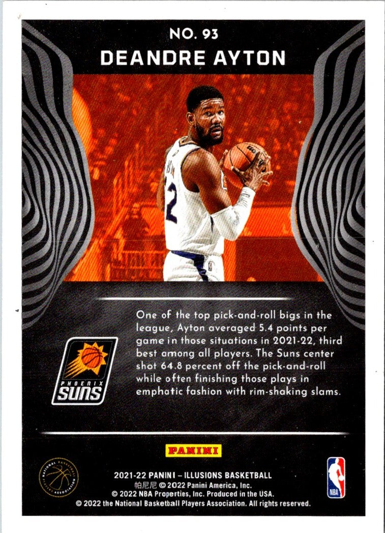 2022 Panini Obsidian Deandre Ayton