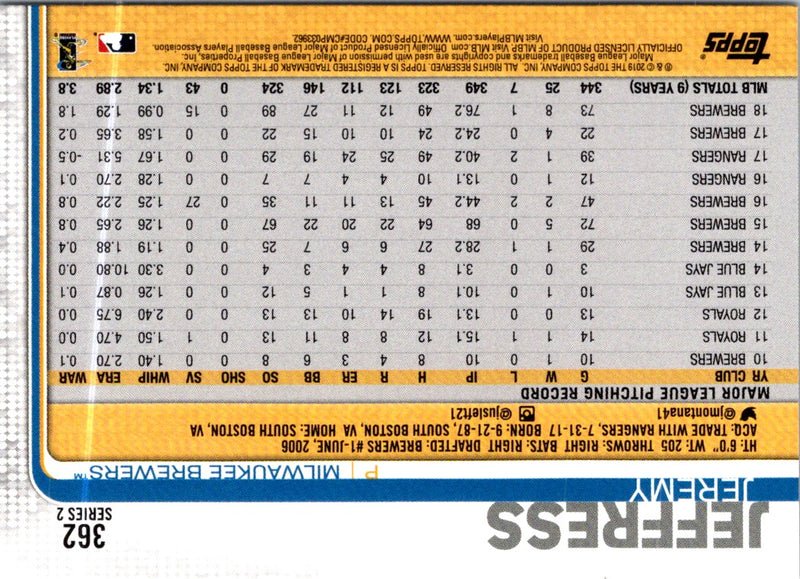 2018 Topps Toronto Blue Jays