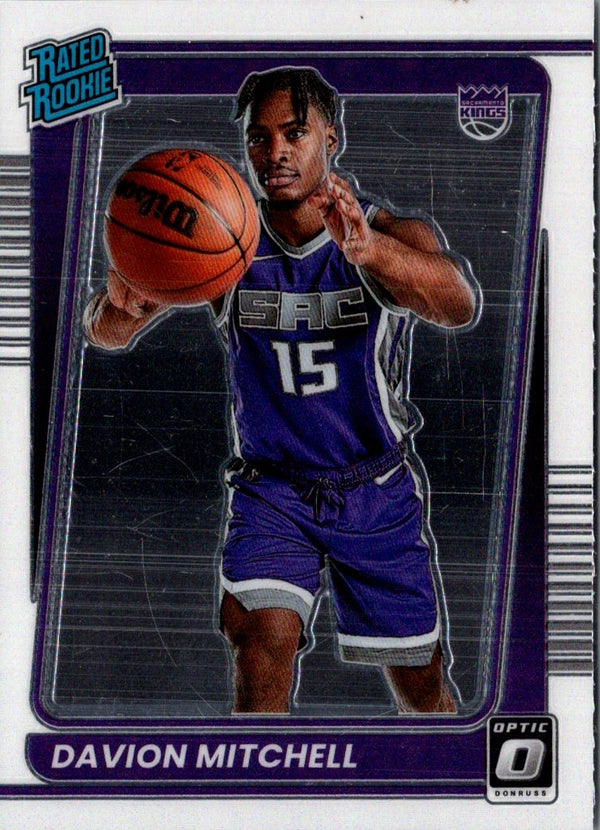 2021 Donruss Optic Blue Davion Mitchell #155