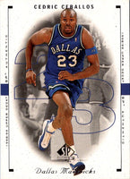 1998 SP Authentic Cedric Ceballos #28