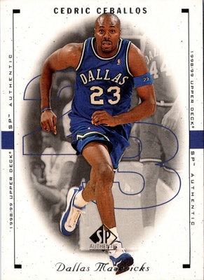 1998 SP Authentic Cedric Ceballos #28