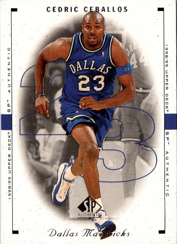 1998 SP Authentic Cedric Ceballos #28