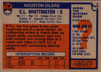 1976 Topps C.L. Whittington #138 Rookie