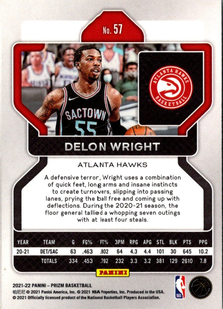 2021 Panini Prizm Delon Wright