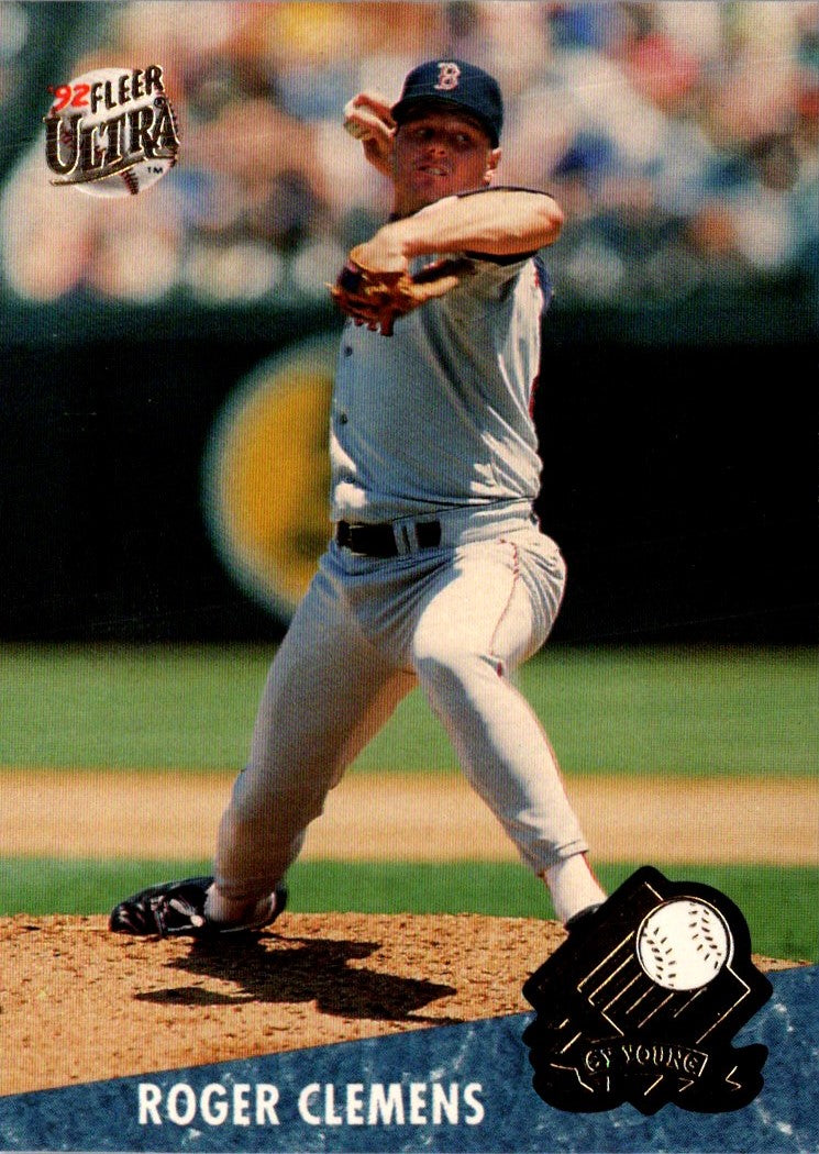 1992 Ultra Award Winners Roger Clemens