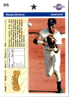 1992 Upper Deck Minors Andres Duncan #215