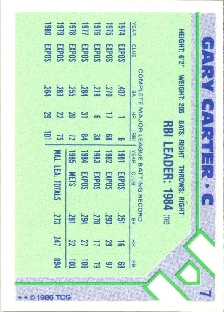 1987 Star Gary Carter Gary Carter