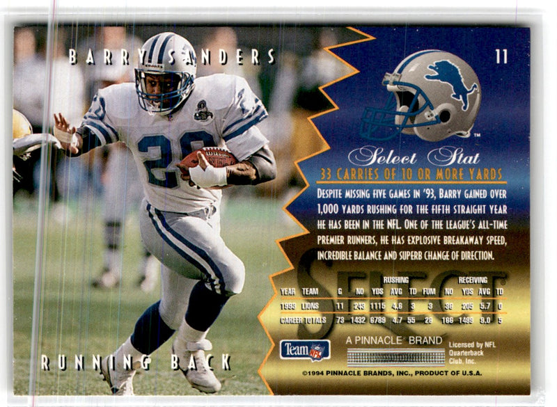 1994 Select Barry Sanders