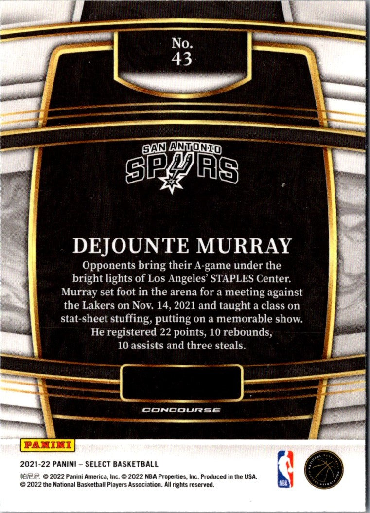 2021 Panini Select Dejounte Murray