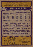 1979 Topps Chuck Muncie #503