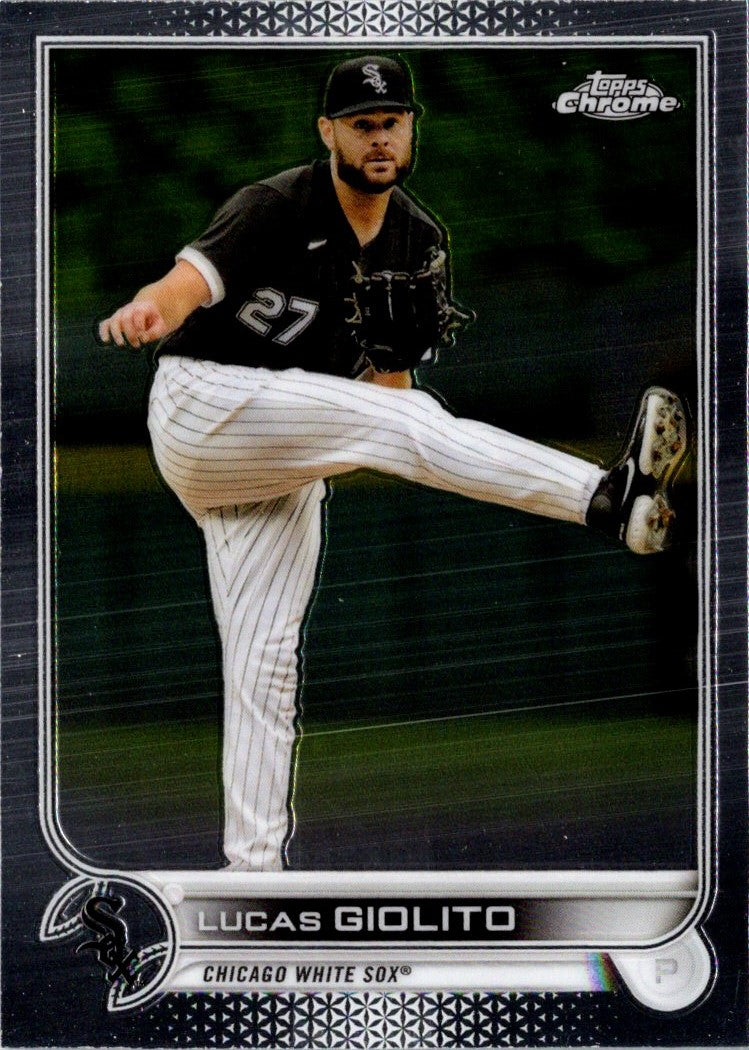 2022 Topps Chrome Sonic Black & White RayWave Lucas Giolito