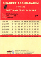2004 Fleer Tradition Shareef Abdur-Rahim #77