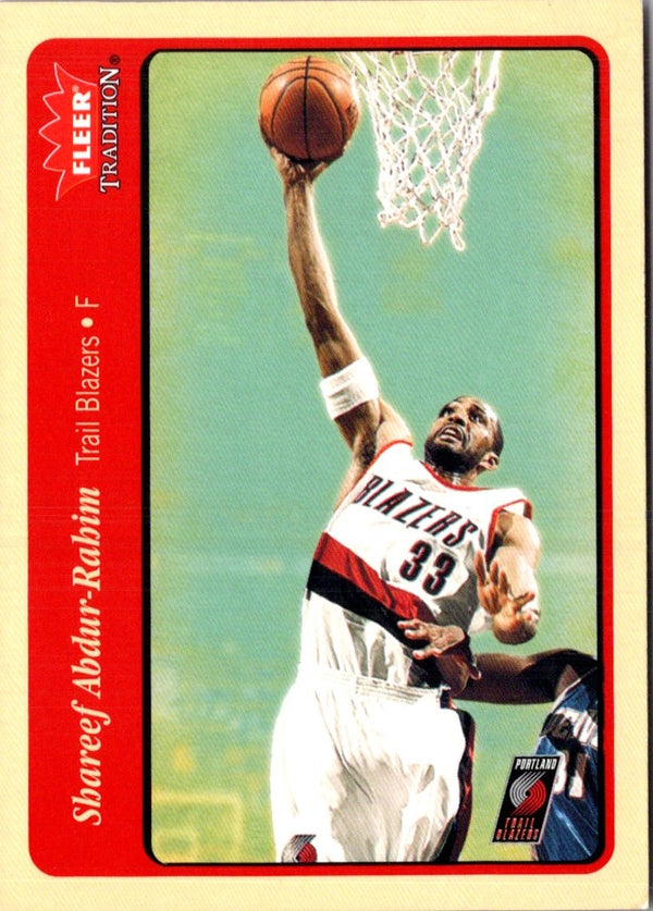 2004 Fleer Tradition Shareef Abdur-Rahim #77