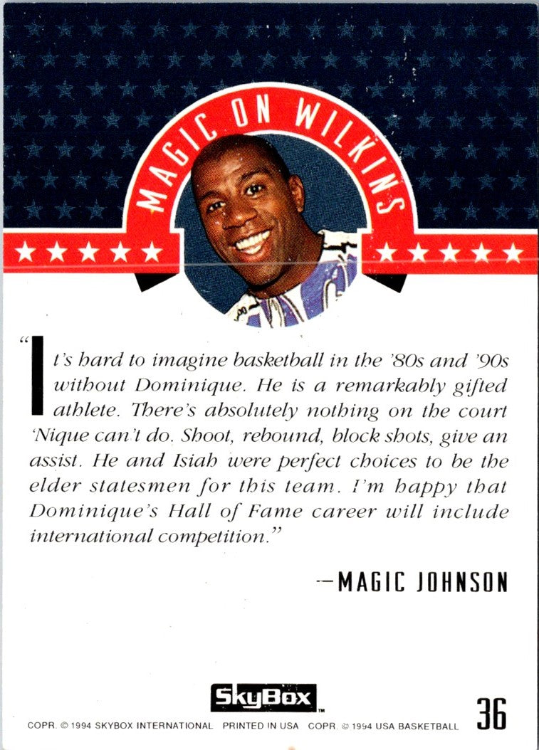 1994 SkyBox USA Gold Dominique Wilkins