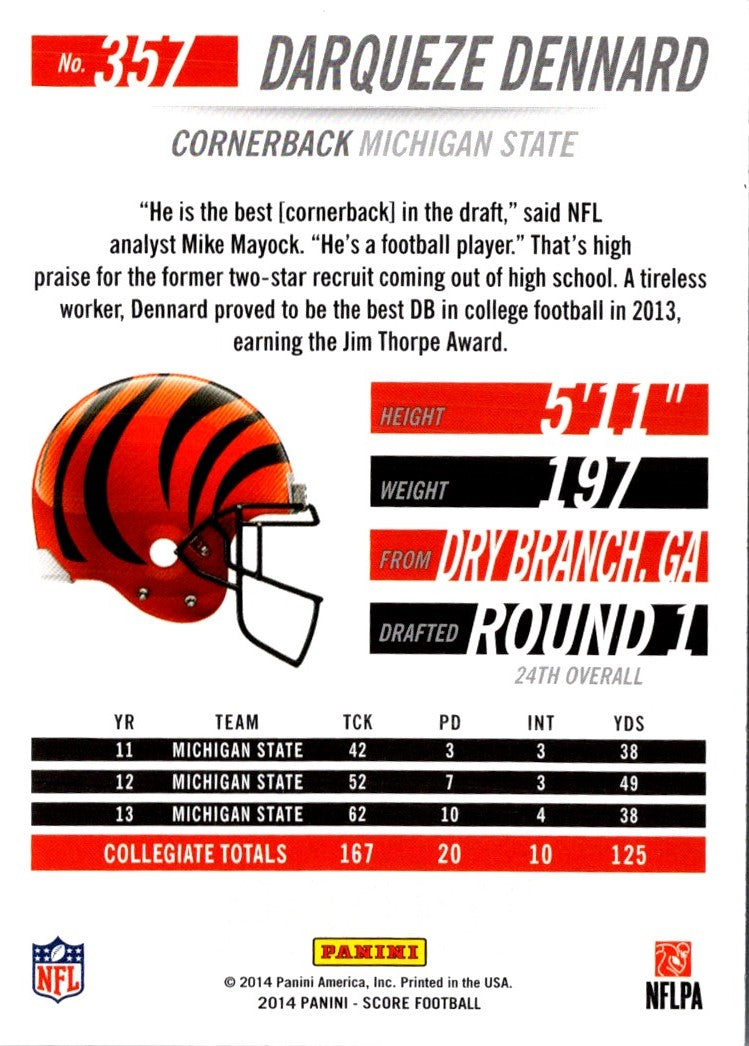 2014 Score Darqueze Dennard