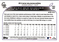 2022 Topps Chrome Ryan McMahon #163