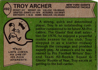 1978 Topps Troy Archer #492