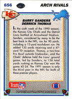 1991 Upper Deck Barry Sanders/Derrick Thomas #656