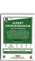 2020 Donruss Optic Albert Okwuegbunam #124 Rookie