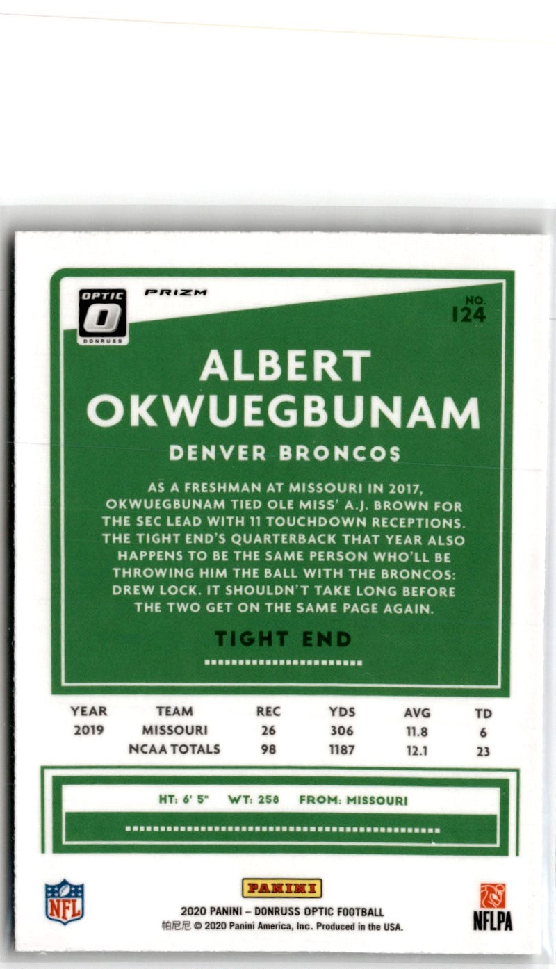 2020 Donruss Optic Albert Okwuegbunam