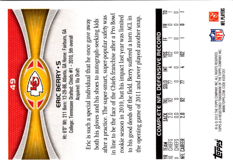 2012 Topps Eric Berry