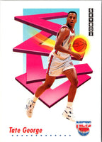 1991 SkyBox Tate George #182 Rookie