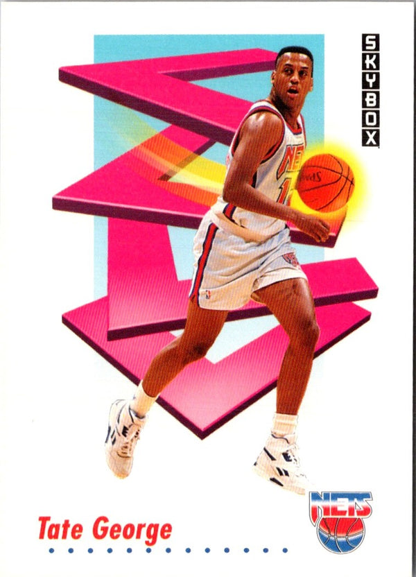 1991 SkyBox Tate George #182 Rookie