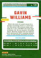 2023 Donruss Holo Blue Gavin Williams #128