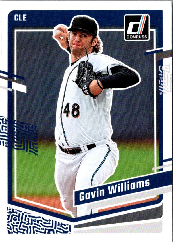 2023 Donruss Holo Blue Gavin Williams #128