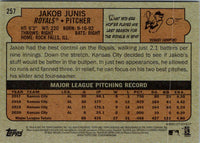 2021 Topps Heritage Red Jakob Junis #257