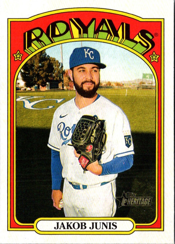 2021 Topps Heritage Red Jakob Junis #257