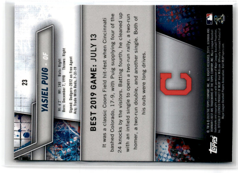 2018 Topps Archives Yasiel Puig