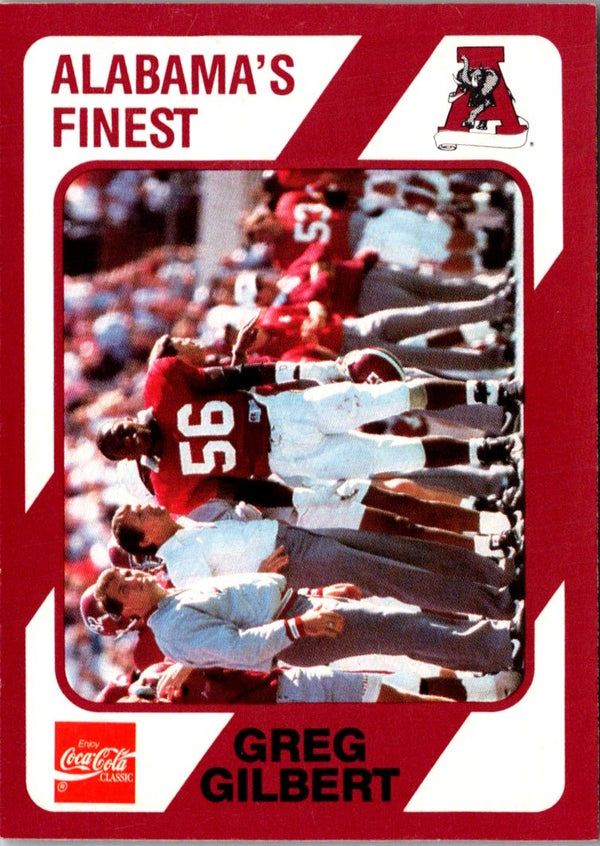 1989 Collegiate Collection Alabama Coke 580 Greg Gilbert #472