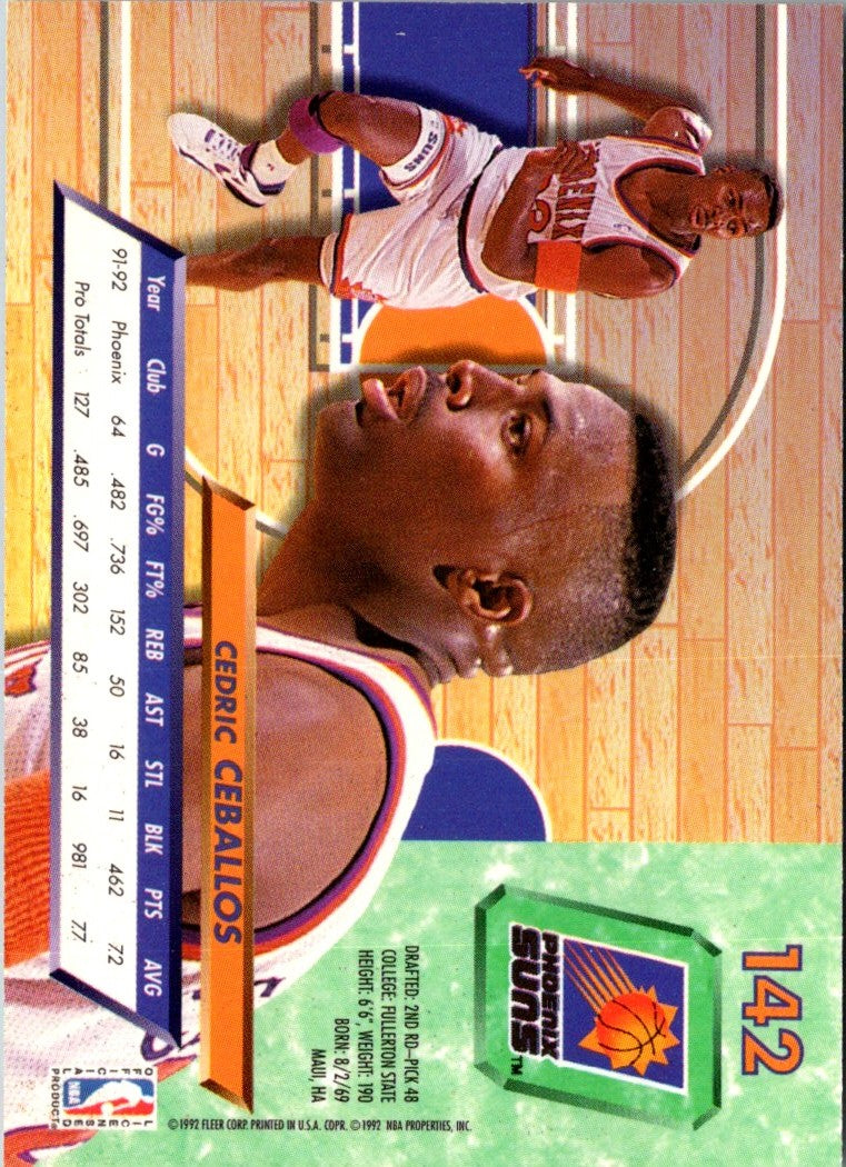 1992 Ultra Cedric Ceballos