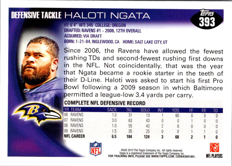 2010 Topps Haloti Ngata