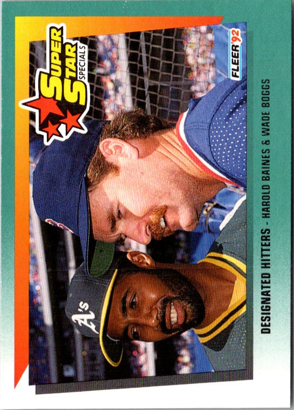 1992 Fleer Harold Baines/Wade Boggs #707