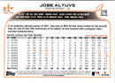 2022 Topps Jose Altuve