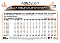 2022 Topps Jose Altuve #278