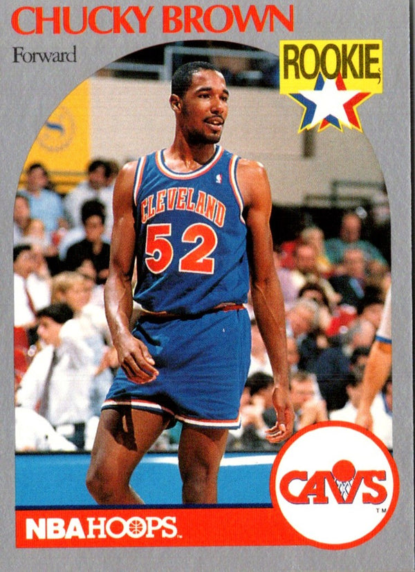 1990 Hoops Chucky Brown #71 Rookie