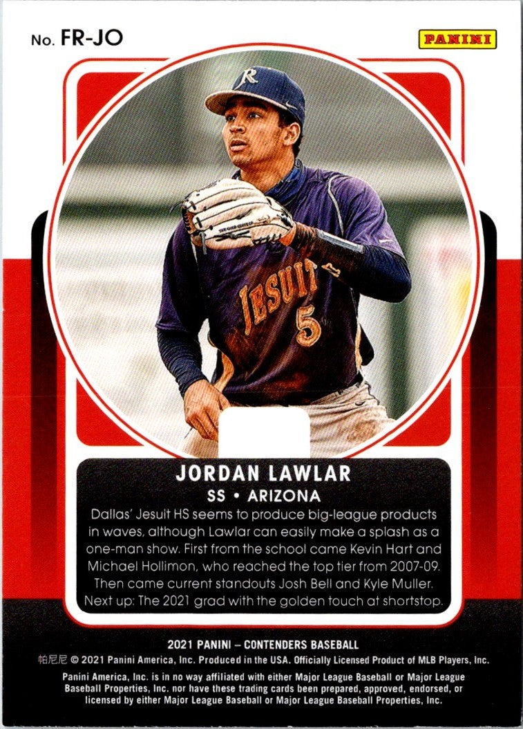 2021 Panini Contenders First Rounders Jordan Lawlar