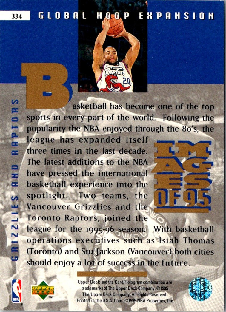 1995 Upper Deck Images Of 95-Global Hoop Expansion